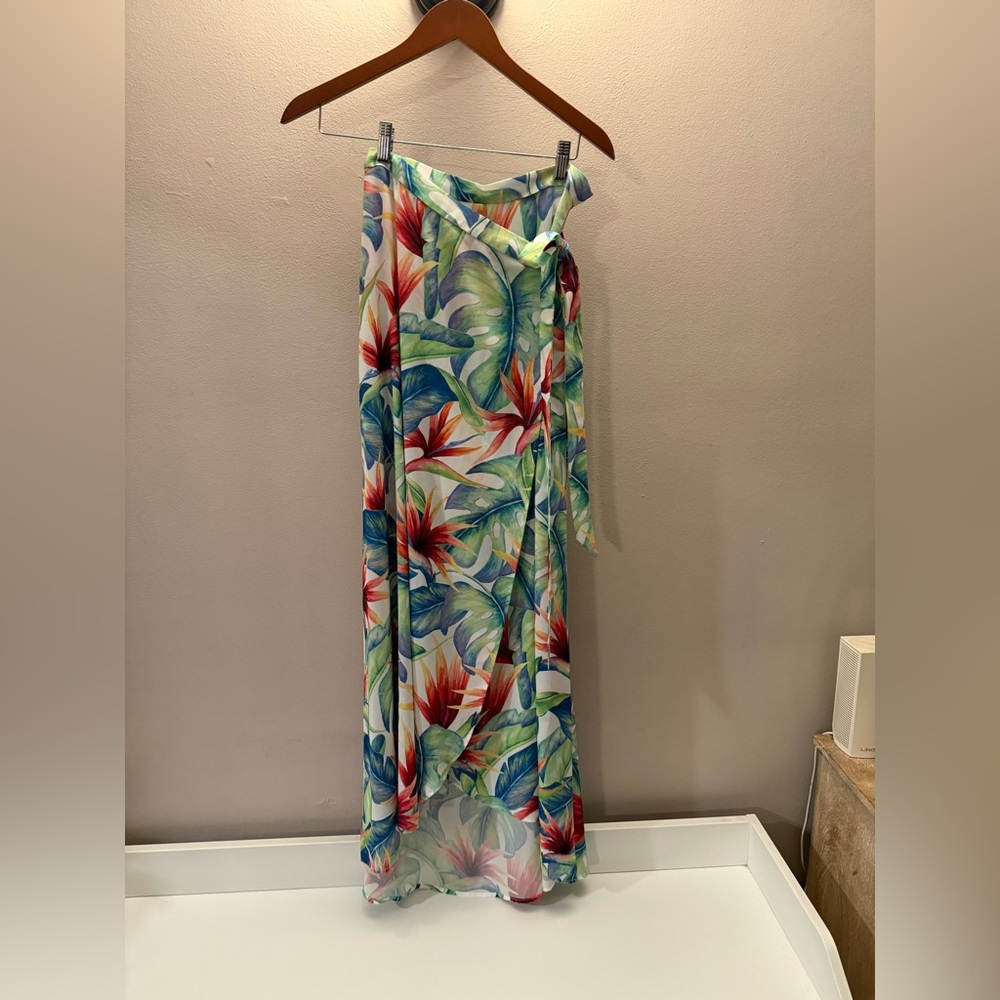 Show Me Your MuMu Tropical wrap around skirt